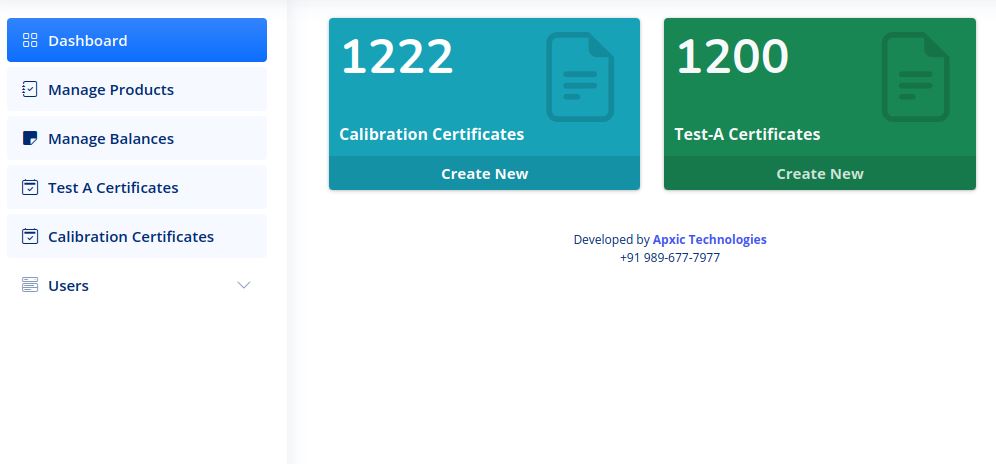 Calibration Certificate Software